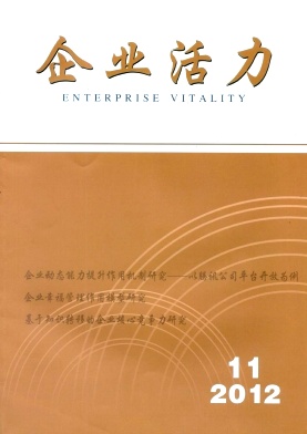 企业管理专业刊物《企业活力》征稿《企业活力》