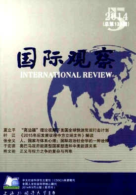 国际信息的综合性刊物《国际观察》征稿